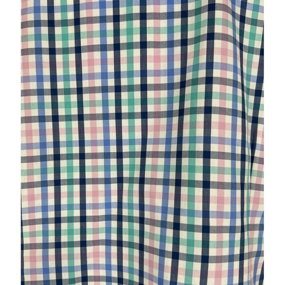 Talbots Petite No Iron Multi Color Ruffle-Neck Popover Gingham Tunic Size 16P - Picture 13 of 13